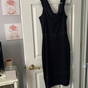 Off the shoulder evening dress